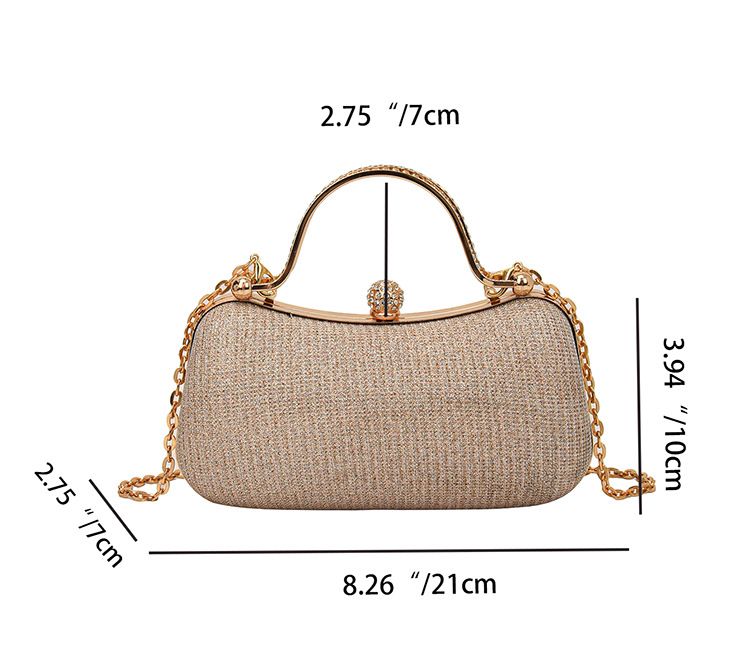 Borsa da sera popolare da donna Borsa da donna Piccola borsa a tracolla Borsa a tracolla con catena da donna_voghion.com