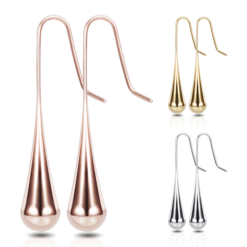Orecchini pendenti in acciaio al titanio, piccoli e freschi, stile minimalista, stile vento freddo, personalità creativa_voghion.com