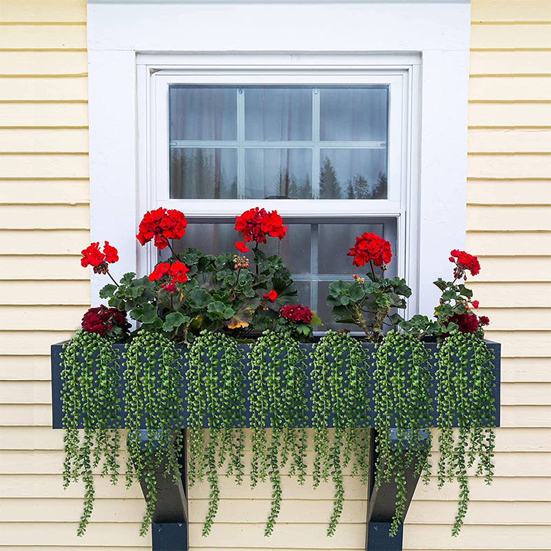 Fausses plantes suspendues, larmes d'amoureux succulentes artificielles, fausses plantes, ficelle de perles, plantes en pot_voghion.com