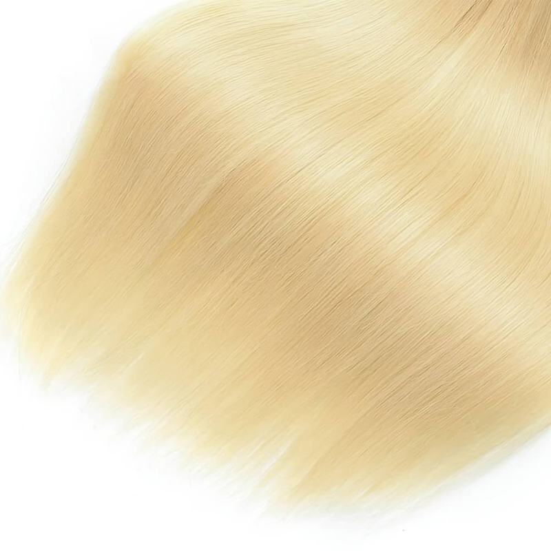 1 pz fascio di capelli umani STW capelli lisci 100g capelli lisci lisci capelli giallo chiaro I capelli umani al 100% possono essere permanentati e tinti_voghion.com