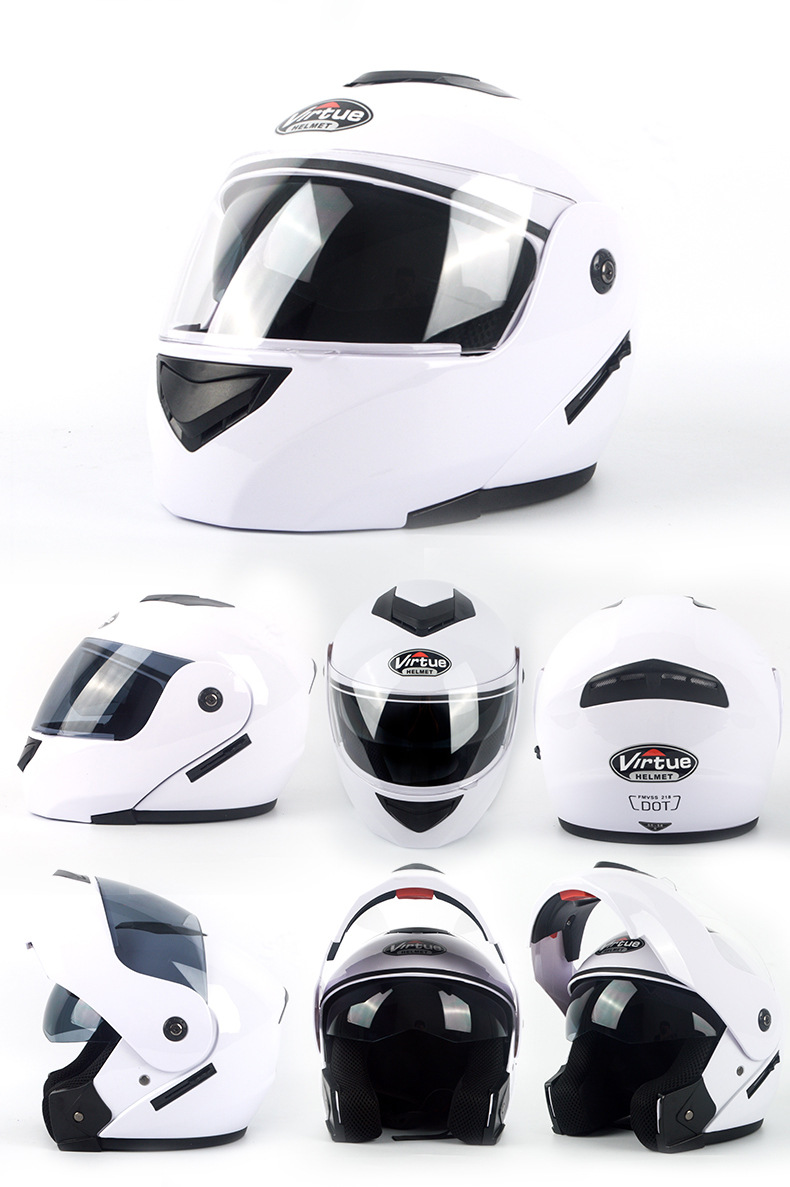 For electric vehicle helmet male cool full helmet four seasons helmet motorcycle cross-country double mirror uncovered helmet_voghion.com