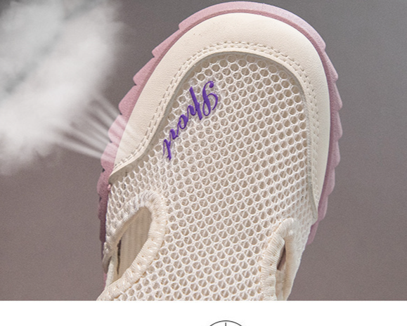 Kinderschuhe Sommer und Herbst Atmungsaktive Single Mesh Sport Mesh Schuhe Neue Weiche Sohle Jungen und Mädchen Strandschuhe Trend_voghion.com