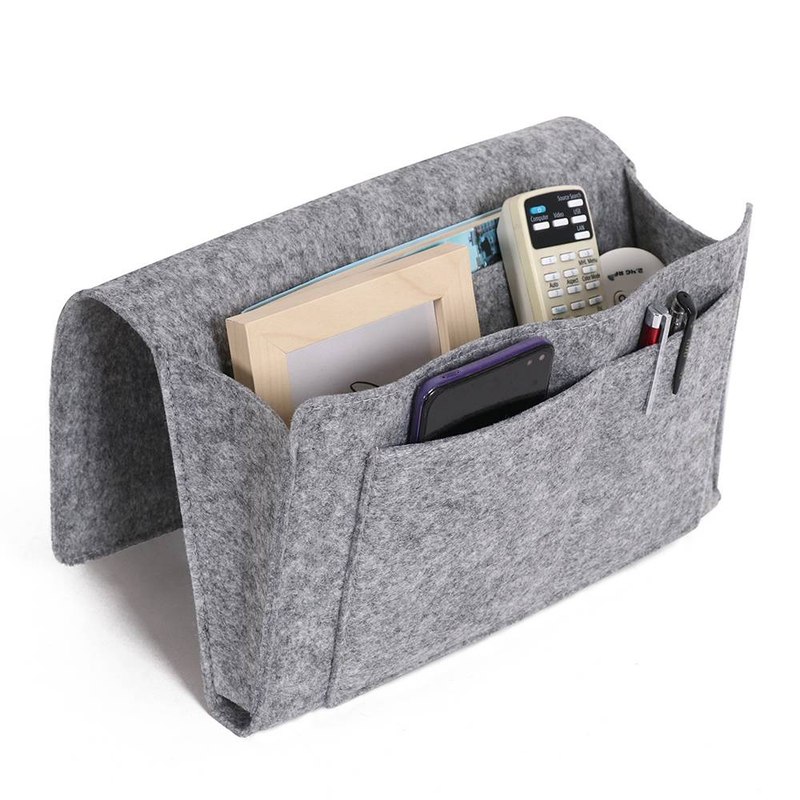 Praktische Aufbewahrungsbox aus Filz, Aufbewahrungskorb für das Wohnzimmer zu Hause, Aufbewahrungstasche für den Schreibtisch im Büro_voghion.com