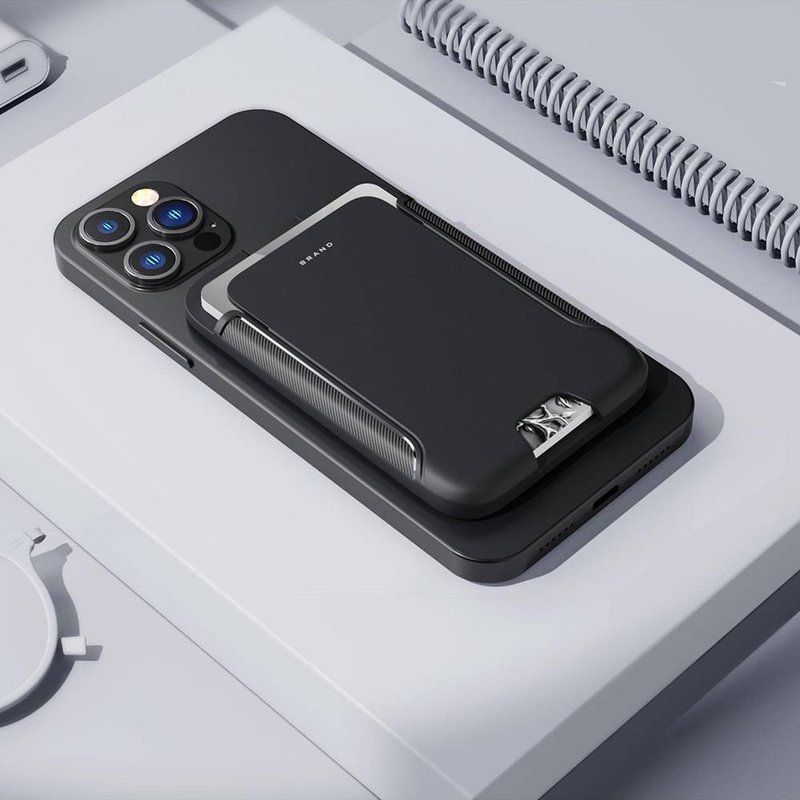 Mobile Phone Magnetic Card Holder, IPhone 16 Multi Angle Pivot Bracket, Magnetic Card Box_voghion.com