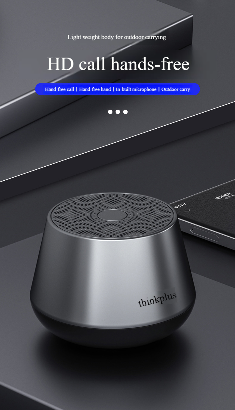 ThinkPlus K3 PRO Bluetooth Speaker - Portable Mini Speaker With TWS Pairing & Hi-Fi Bass (For Outdoor, Car & Home Use)_voghion.com