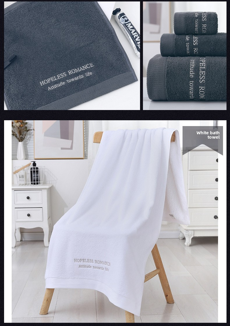 Premium Thick 100% Cotton Face Towel - Soft & Absorbent For Hotels & Home Use_voghion.com