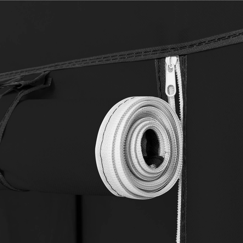 Stoffgarderobe mit großer Kapazität, Metallrahmen, tragbarer Schrank-Organizer, wasserdichte Aufbewahrung für Kleidung/Taschen/Schuhe, einfache Montage, platzsparend_voghion.com