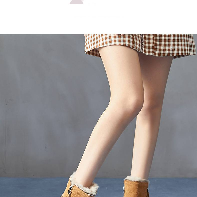 Women's Shoes Now Boots New Thick Cotton Shoes Thick Sole Warm Inner Height Increase Winter Plus Fleece_voghion.com