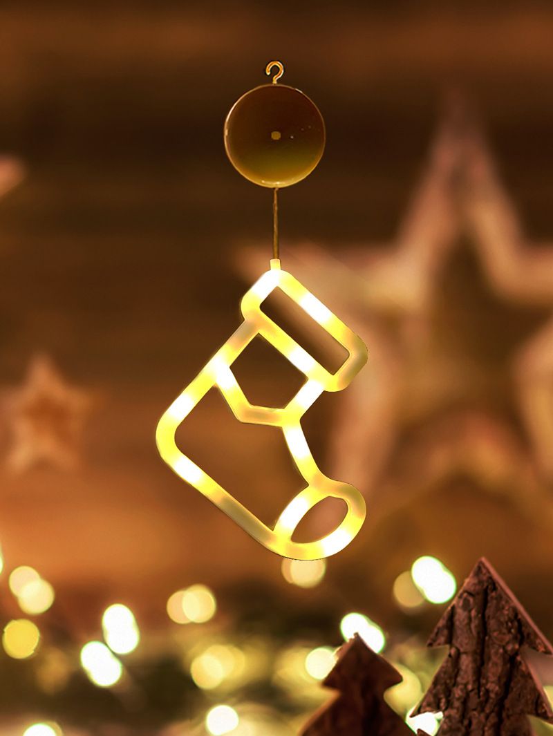 Luci natalizie a LED per finestre OLDSIXTH con ventose - 30 forme festive_voghion.com