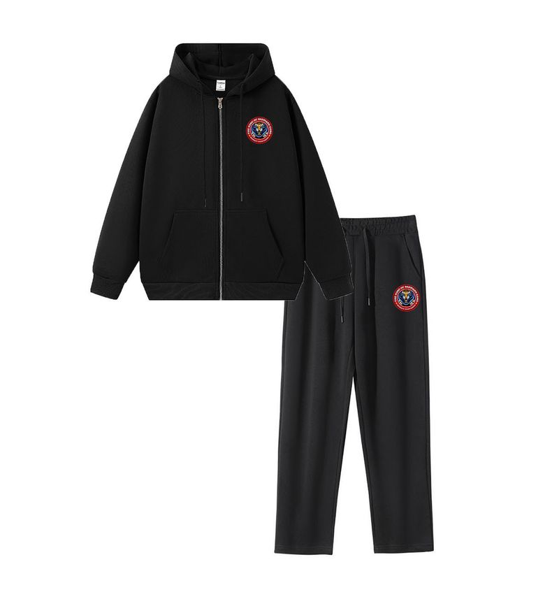 400GSM Heavyweight Hoodie & Sweatpants Set - Men's Premium Pullover Tracksuit (Streetwear Couple Matching Outfit With Double Zipper)_voghion.com