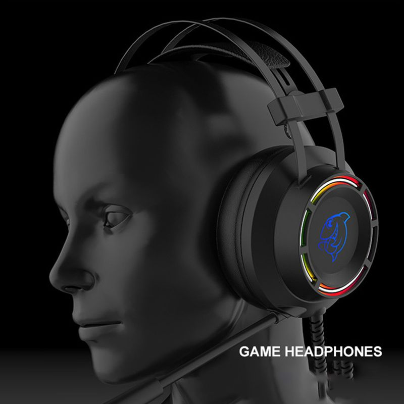 DHG160 USB bekabelde pc-gaminghoofdtelefoon 7.1-kanaals stereobasheadset met microfoon_voghion.com