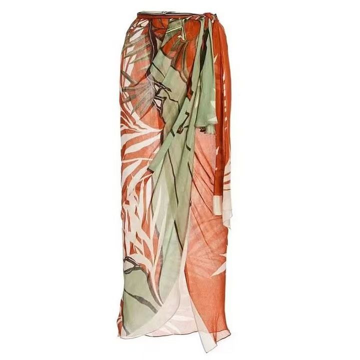 Costume da bagno da donna in stile bohémien, con gioielli e gonna a portafoglio, in stile europeo e americano._voghion.com