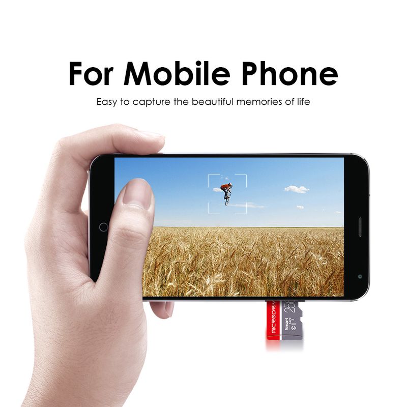 Hoge snelheid Mini SD-geheugenkaart 256 GB Klasse 10 Micro TF Flash USB-stickkaart 4 GB 8 GB 16 GB 32 GB 64 GB 128 GB_voghion.com