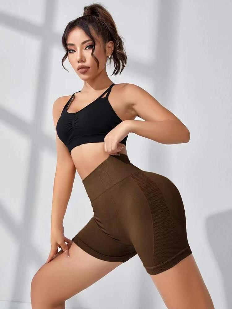 15 beliebte Farben, nahtlose Yoga-Shorts, Smile-Hose, pfirsichfarbene Po-Lifting-Jogginghose, Bauchkontrolle, Fitness-Hose, Dreiviertel-Hose für Damen_voghion.com