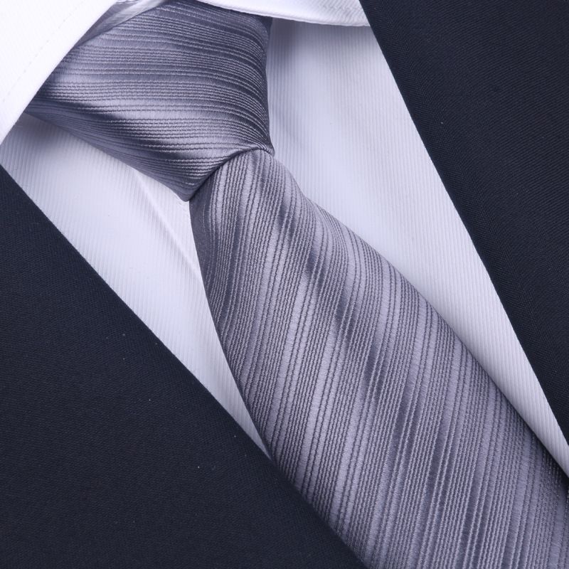 Cravatta color champagne da uomo, stile business con cerniera senza nodo color caffè, stile vintage a righe da sposo, annodata a mano, marrone_voghion.com