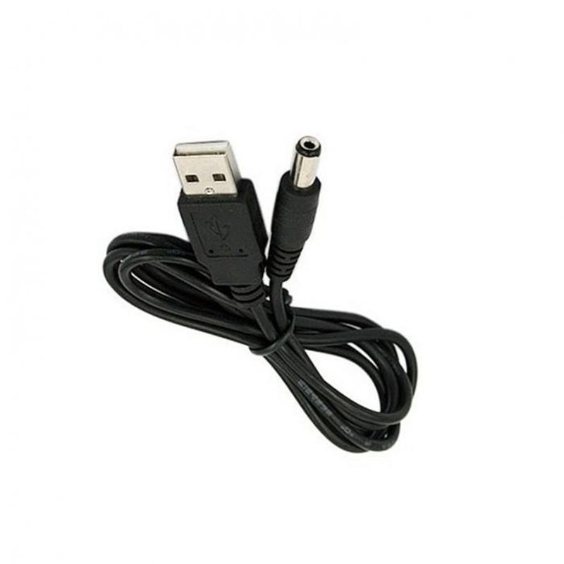 Cavo di alimentazione con connettore da 1 m per porta USB a jack cilindrico da 5,5 x 2,1 mm e 5 V CC per piccoli dispositivi elettronici, promozione Hot_voghion.com