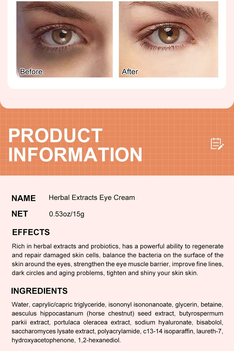 Cremă de ochi cu peptide, ser de colagen, antirid, îndepărtarea cearcănelor, îngrijirea ochilor împotriva umflăturilor și a pungilor de albire_voghion.com