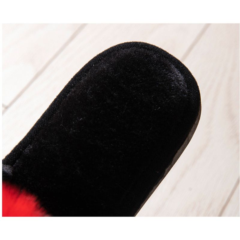 Pantofole in cotone aperte a forma di cuore, calde, autunnali e invernali, adatte a tutte le stagioni_voghion.com