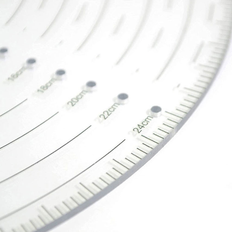 circular center transparent sewing ruler acrylic ruler_voghion.com
