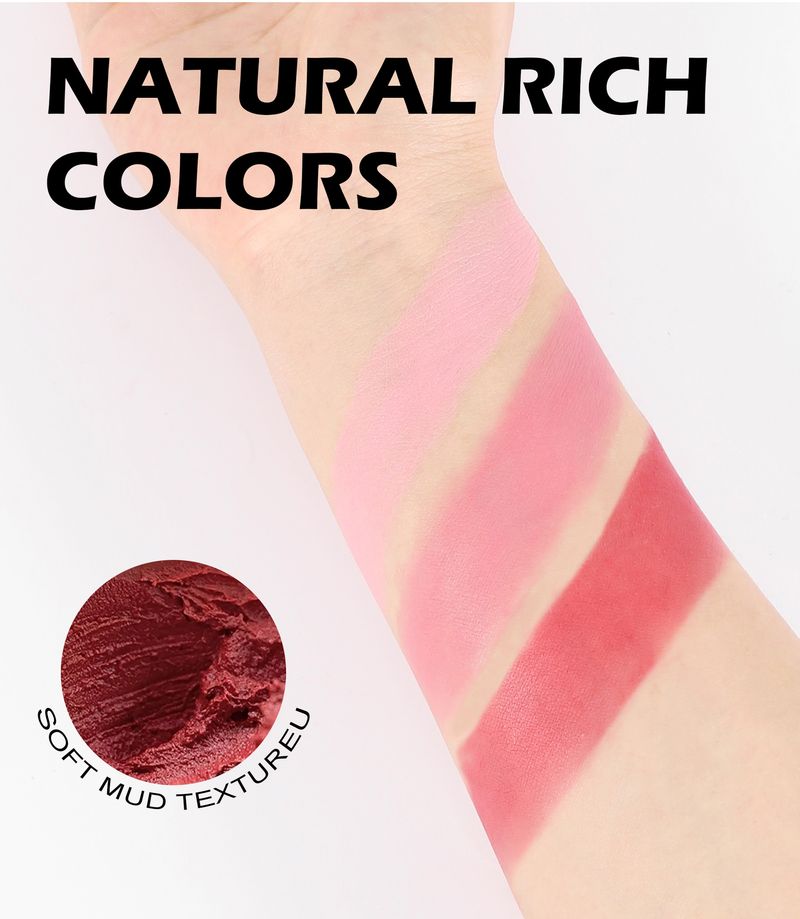 HANDAIYAN 3-Farben-Rouge-Palette zum Zusammenfalten: 3-in-1-Rouge, Kontur und Lidschatten, Mehrzweck-Creme-Rouge_voghion.com