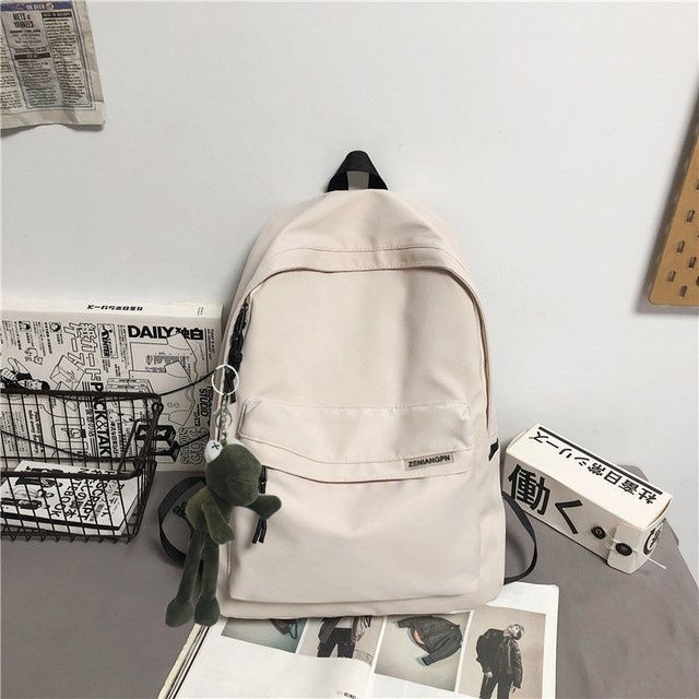 Mochila de viaje sencilla de gran capacidad para hombre, mochila informal para mujer, ideal para estudiantes de secundaria y universitarios._voghion.com