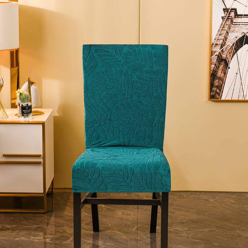 Capa elástica para cadeira de restaurante de hotel, capa antiincrustante com tudo incluído, jacquard espessado_voghion.com