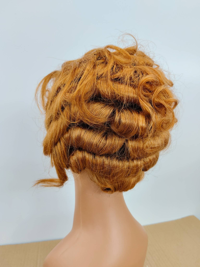 Peluca corta barata Curly Bob Water Wave color vino 13x4 Lace Front Peluca 100% Cabello humano Peluca Suelta Onda profunda Frontal Bob Teje Pelucas sin pegamento para mujeres_voghion.com