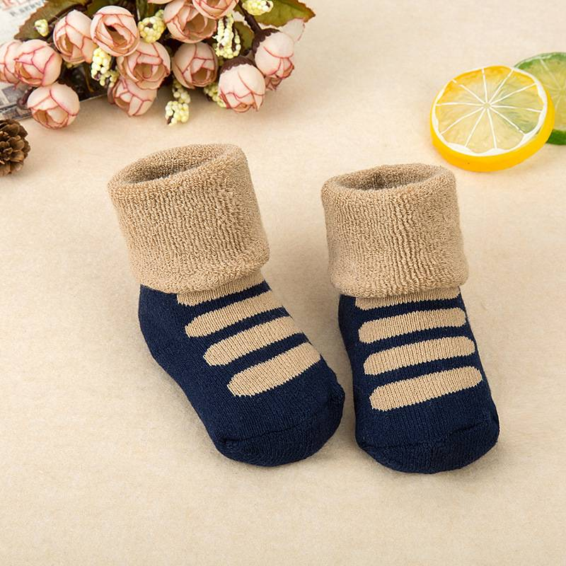 Calzini per bambini Calzini in spugna di cotone Calzini spessi e caldi_voghion.com