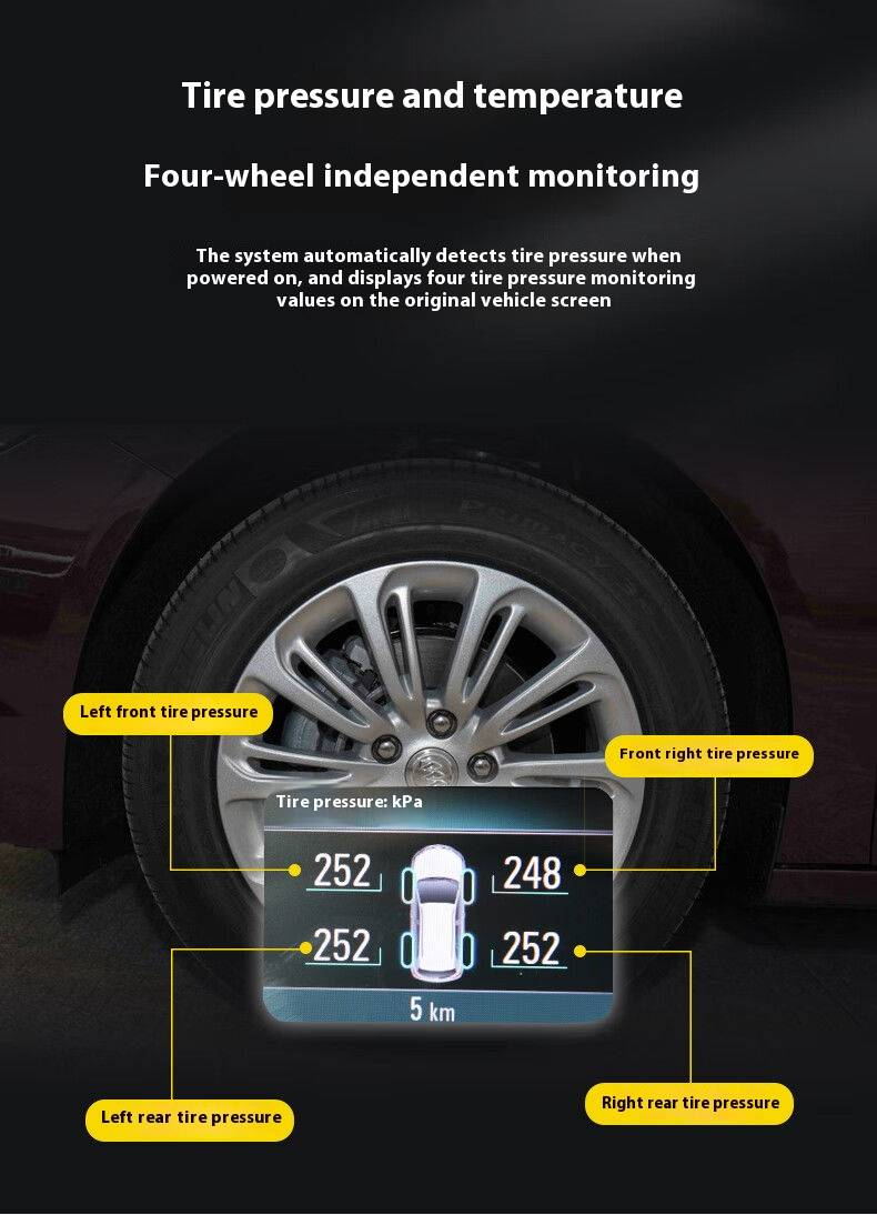 Universal tire pressure sensor, 433/315 2-in-1 dual frequency programmable tire pressure monitoring valve_voghion.com