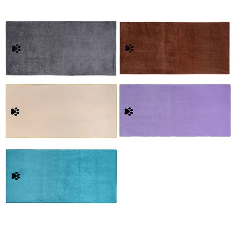Asciugamano assorbente in microfibra per animali domestici, asciugamano per la pulizia del bagno di cani e gatti_voghion.com
