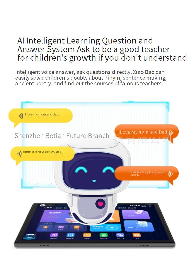 KI-gestütztes Lerntablet für Schüler mit Hausaufgabenkorrektur, 11-Zoll-IPS-Bildschirm zum Schutz der Augen, anpassbarem Betriebssystem, AR-Lesen_voghion.com