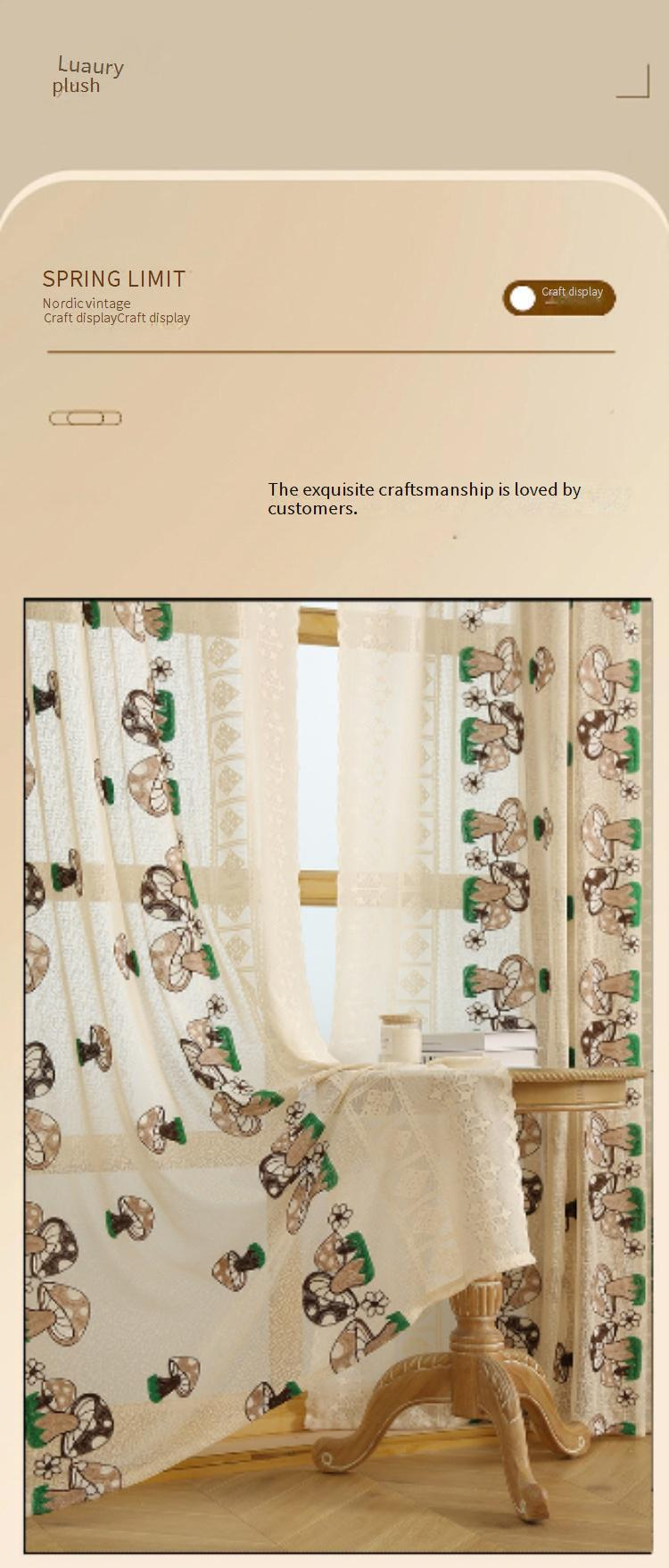 Moderne, bestickte, transparente Vorhänge – Spitzenvorhänge mit Schmetterlings- und Käfermotiven für das Wohnzimmer (140 x 260 cm, halbtransparent, 40–70 % Lichtfilterung, fertig zum Aufhängen)_voghion.com