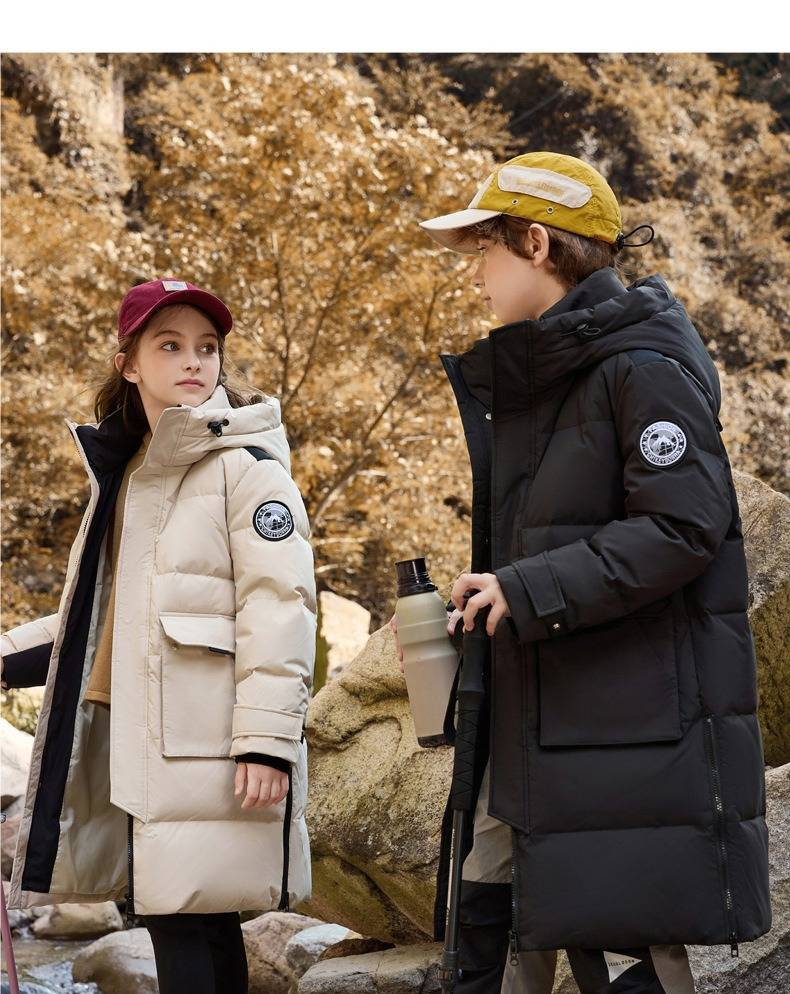 Premium Kids Winter Jacket With Hood - Warm & Stylish Down Coat For Boys & Girls, Thicken Padded Outdoor Parka, Lightweight & Comfortable Multi-Color_voghion.com