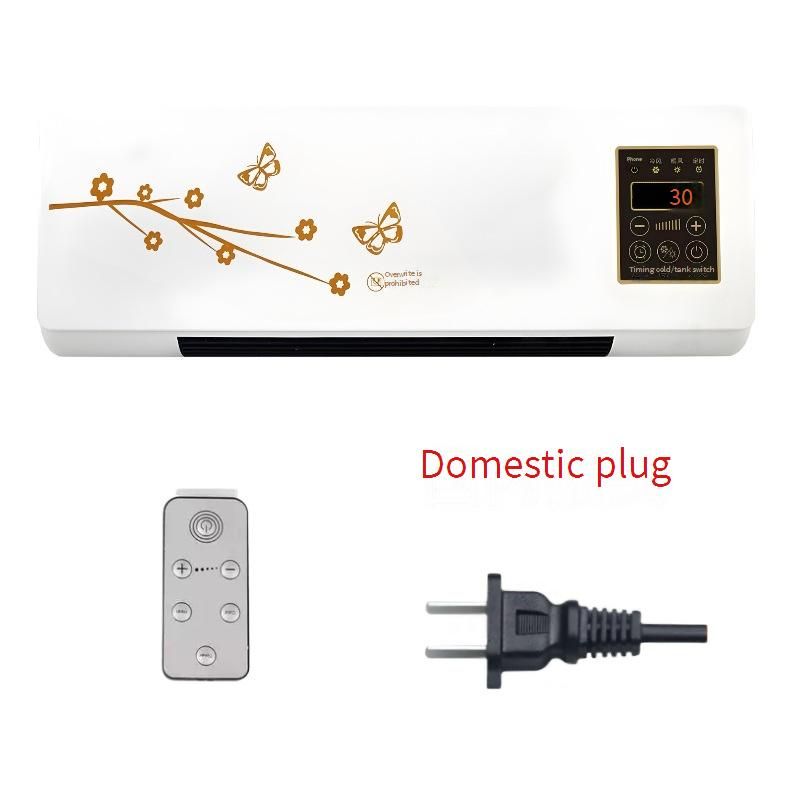 Calefactor de pared de cerámica PTC de 1500 W con control remoto, 3 velocidades ajustables, protección contra sobrecalentamiento, ideal para baño, dormitorio y oficina._voghion.com