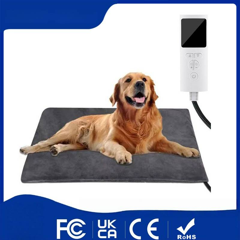 9-Level Adjustable Pet Heating Pad – Waterproof Oxford Fabric, 45x45cm/50x70cm (EU/UK/US Plug, 230V AC, Button Control)_voghion.com