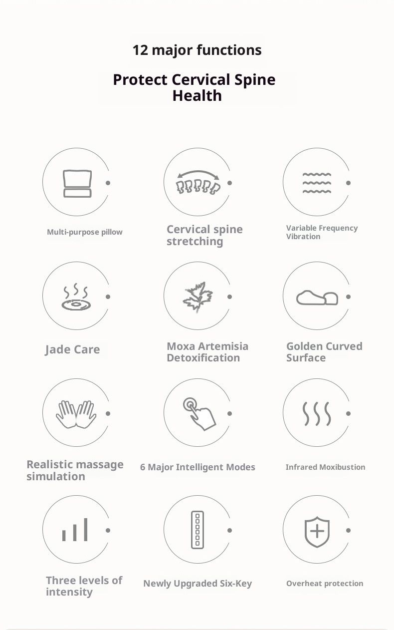 Professionelles Nacken- und Schultermassagegerät mit Wärmetherapie, 3D-Kneten und Vibration für Ganzkörperentspannung zu Hause/im Büro_voghion.com