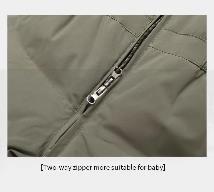 Baby Winter Snowsuit Set - Detachable Overalls & Hooded Puffer Jacket With 85% White Duck Down (80-110cm)_voghion.com