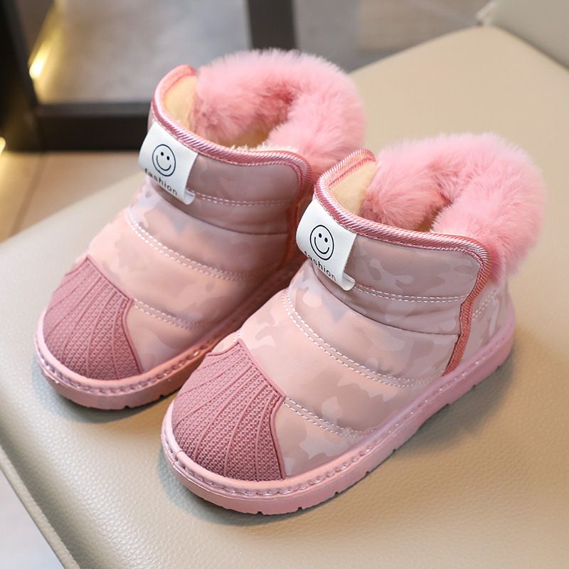 Children's Snow Boots For Boys And Girls 25 New Style Winter Fleece And Thickened Cotton Shoes_voghion.com