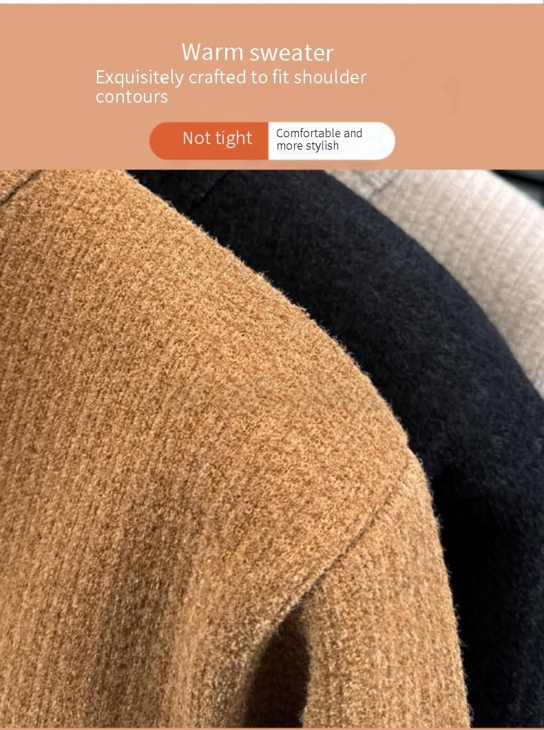 Herren-Sweatshirt im Streetwear-Stil mit Stehkragen, gefüttert mit schwerem Fleece und halbem Reißverschluss, bestickt (L-4XL) – Lässiges, langärmeliges Thermoshirt_voghion.com