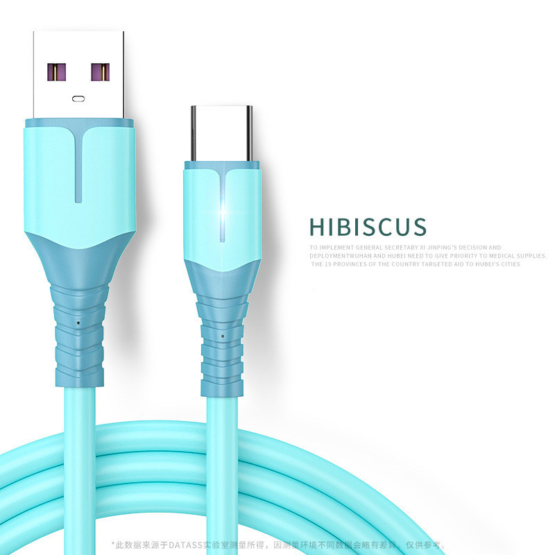 USB 5A Snellader USB Geschikt voor iPhone 11 12 Pro Max Xiaomi Rood Mi Note 10 Huawei P30 Pro Siliconen_voghion.com