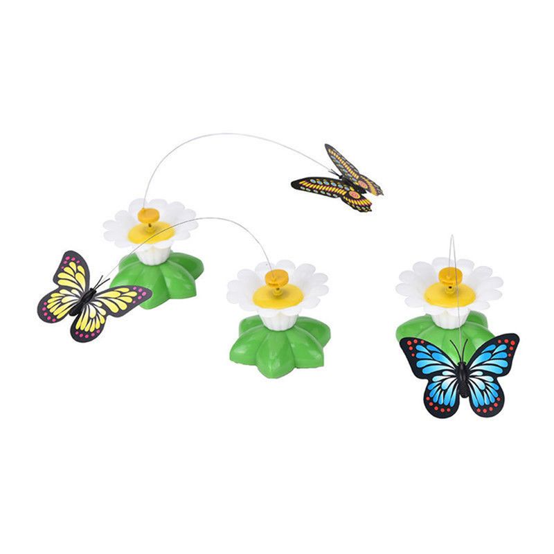 Guangying Electric Toys Flutter Portable Plastic Various Colors Butterfly Pet Toys For Cat_voghion.com