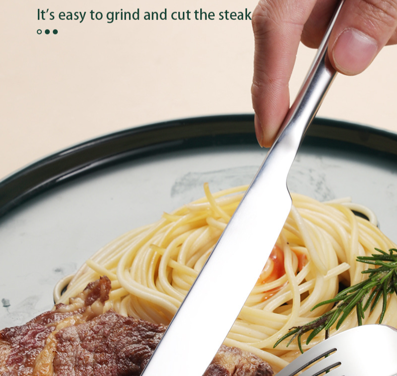 Western Cutlery Steak Combination Household Stainless Steel Knife Fork Gift Box Set_voghion.com