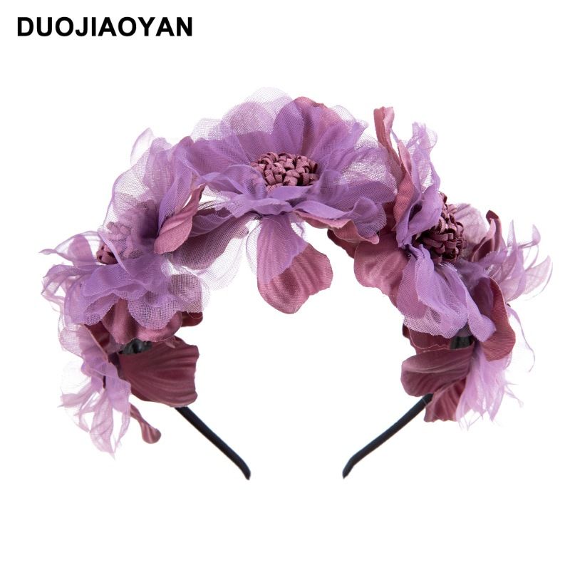 Fascia per capelli con fiori per bambini in tessuto con margherita e girasole, accessorio per capelli con foto, in vendita in Europa e America_voghion.com