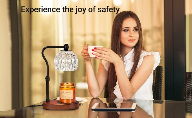 Home Furniture New Liftable Wax Melting Lamp Aromatherapy Lamp Glass Aromatherapy Furnace Bedside Lamp Timed Melting Candle Lamp Bedroom Table Lamp_voghion.com