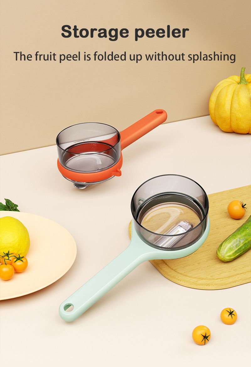 Storage Peeling Knife Splash Prevention Washable With Storage Bucket Fruit Peeler Tools Planing Knife Scraper Kitchen Gadgets_voghion.com