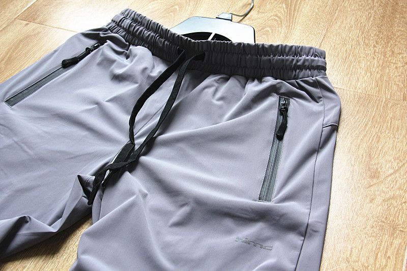 Summer New Ice Silk Stretch Draping Air Conditioning Men's Thin Quick-drying Sports Pants Solid Color Casual Trousers_voghion.com