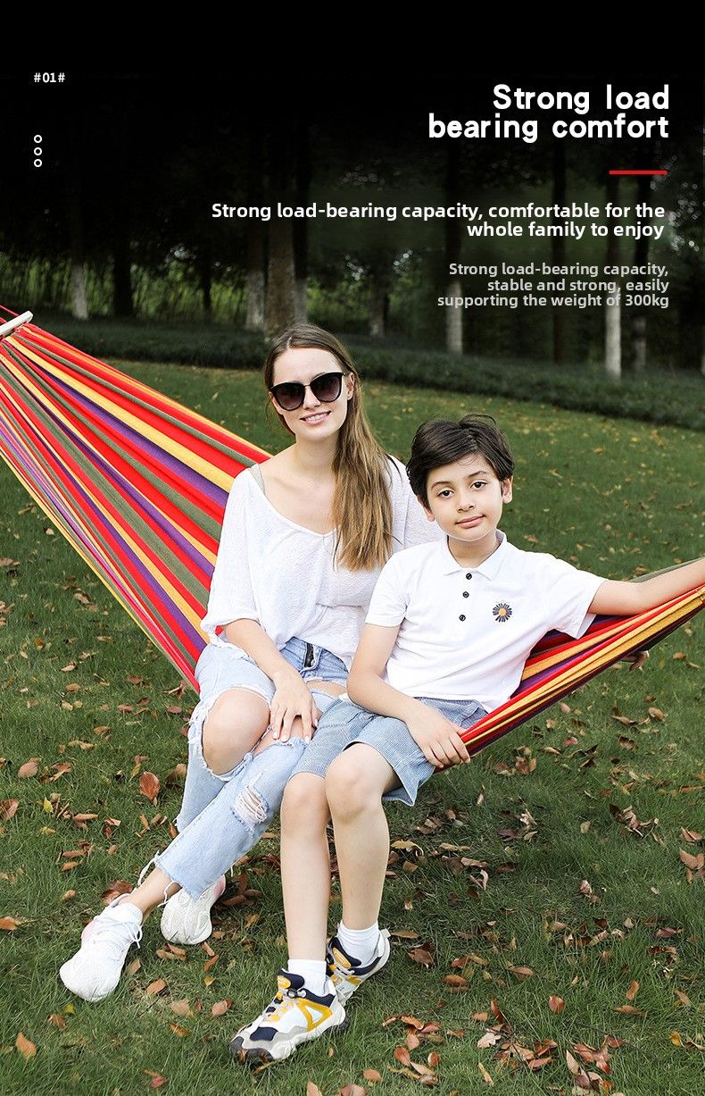 Outdoor Anti-Rollover Equipment Foldable Portable Balcony Home Camping Swing Double Hammock Chair_voghion.com