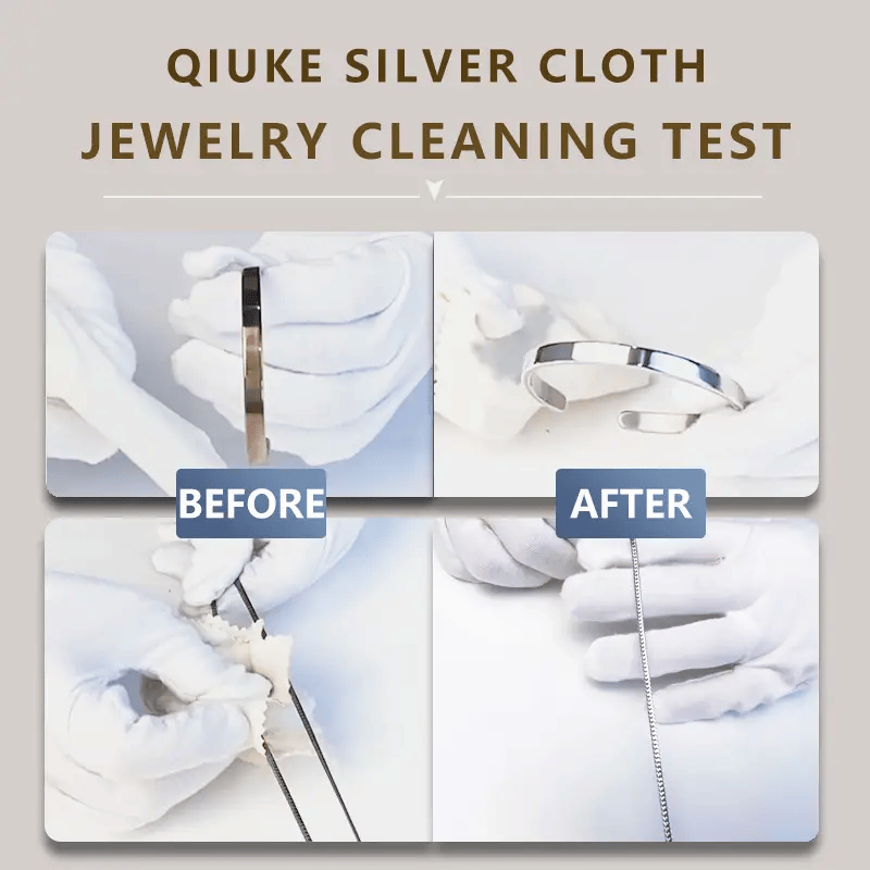 5-Piece Set Of Jewelry Polishing And Cleaning Cloth, 6 X 4 Inches In Size, With A 3ml Silver Washing Water Bottle And 2 Silver Cotton Swabs_voghion.com