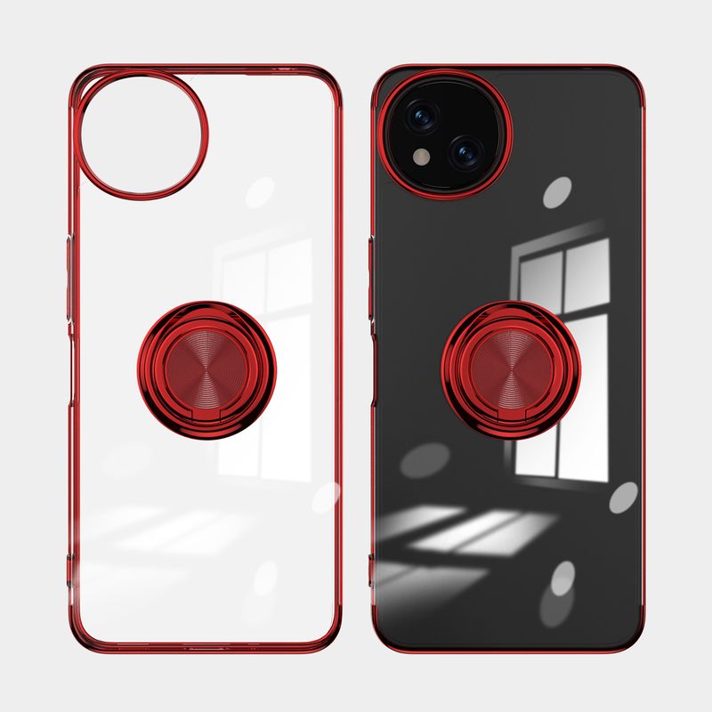 Sense9 galvanizirana prozirna maskica za telefon s integriranim prstenom za Sharp Aquos Wish 4 Sense 9 8 stražnja maskica R9 Pro nosač_voghion.com