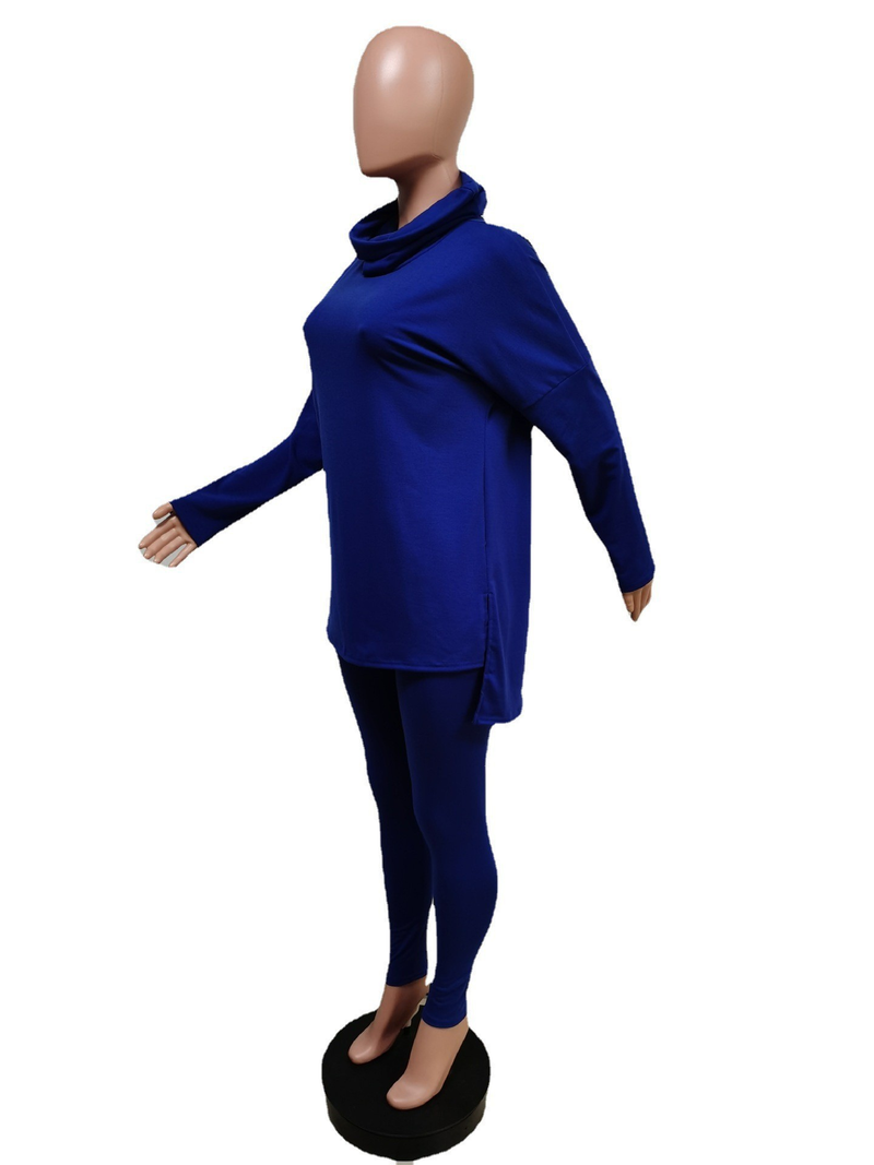 Modisches, asymmetrisches Cover-Hüftschlankheits-Zweiteiler-Set für Damen_voghion.com